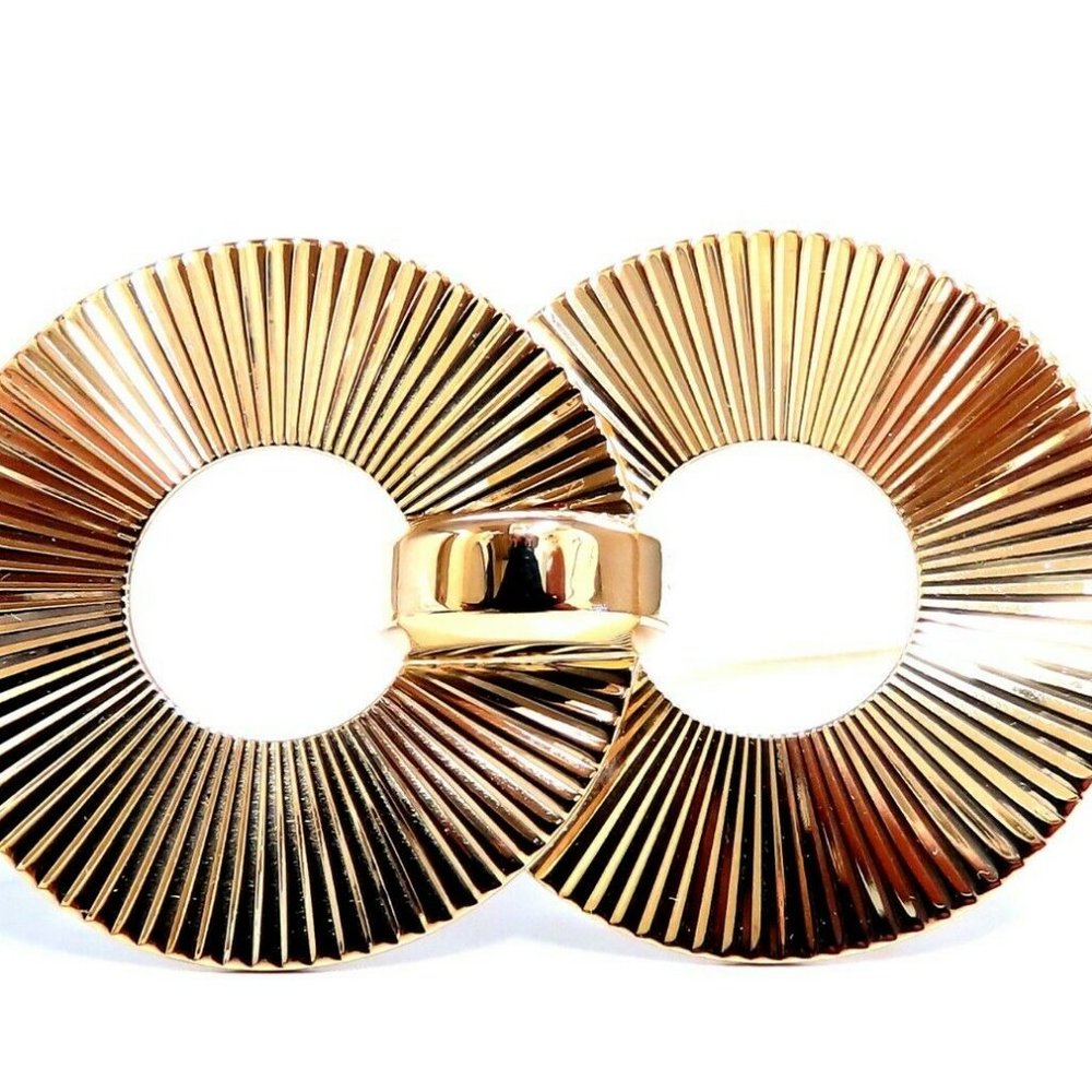 Art Deco Iconic Double Pin Circular Ray